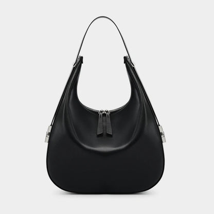 Hifashion Elegant Cow Genuine Leather Large Crescent Shoulder Bags For Women 2025 Trend Designer Hobo  Tote Work Ladies Handbags