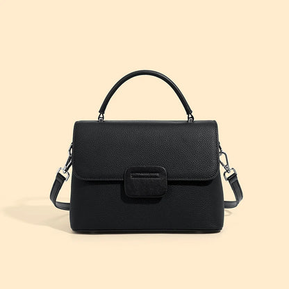 Hifashion Classic Cowhide Genuine Leather Tote Handbags For Women 2025 Trend Designer Wide Strap Ladies Shoulder Crossbody Bags