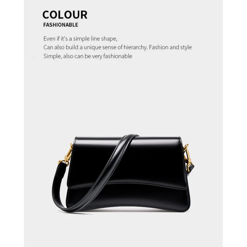 Hifashion Vintage Genuine Leather Underarm Shoulder Bags For Women 2025 Luxury Designer Crossbody Purses Saddle Ladies Handbags