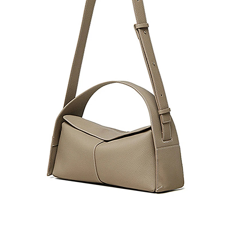 Hifashion Cowhide Genuine Leather Underarm Shoulder Bags For Women 2025 Luxury Designer Top Handle Satchel Tote Ladies Handbags