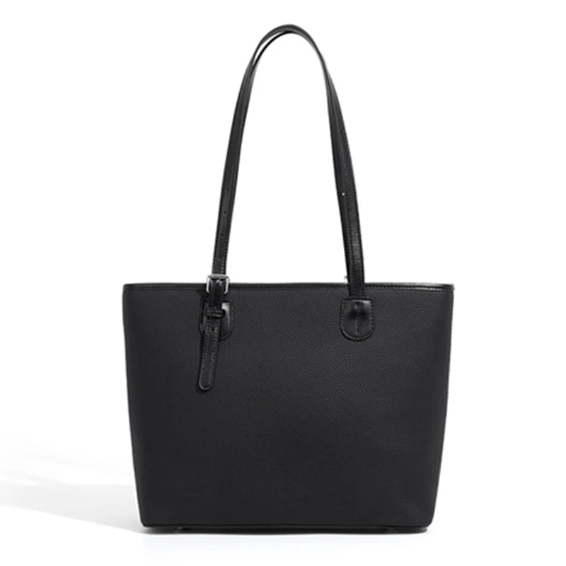Hifashion Cowhide Genuine Leather Large Tote Bags For Women 2025 Luxury Designer Shopping Shoulder Bags A4 Work Ladies Handbags