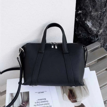 Hifashion Retro Genuine Leather Pillow Shoulder Bags For Women 2025 Trend Designer Crossbody Purses Boston Tote Ladies Handbags