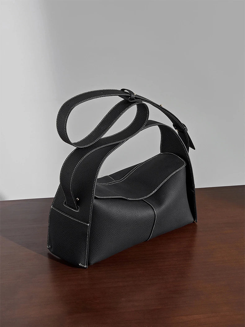 Hifashion Cowhide Genuine Leather Underarm Shoulder Bags For Women 2025 Luxury Designer Top Handle Satchel Tote Ladies Handbags