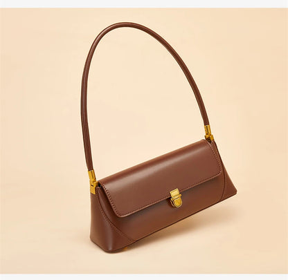 Hifashion Cowhide Genuine Leather Underarm Shoulder Bags For Women 2025 Trend Designer Top Handle Female Tote Ladies Handbags