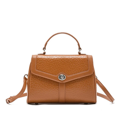 Hifashion Cowhide Genuine Leather Tote Handbags For Women New 2025 Luxury Designer Work Satchel Top Handle Female Shoulder Bags