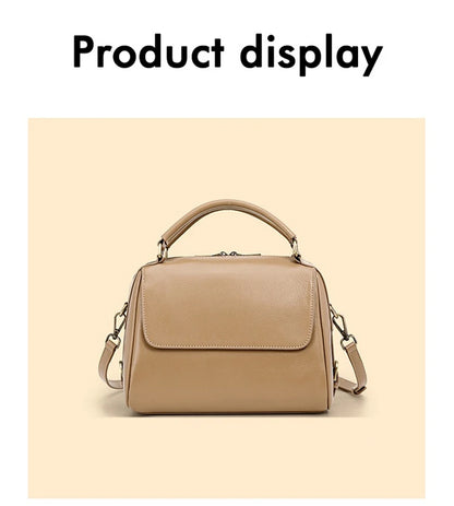Hifashion Cowhide Genuine Leather Pillow Tote Handbags For Women 2025 Luxury Designer Satchel Work Ladies Shoulder Crossbody Bag