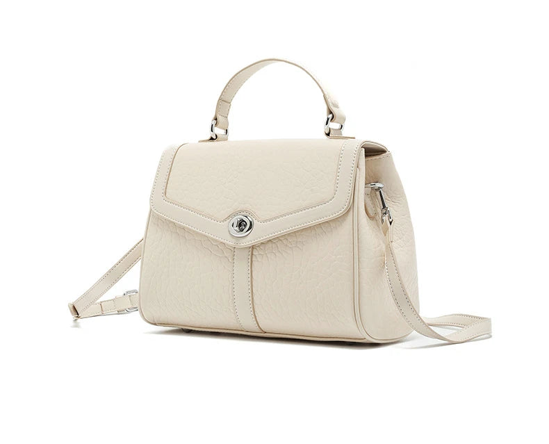 Hifashion Cowhide Genuine Leather Tote Handbags For Women New 2025 Luxury Designer Work Satchel Top Handle Female Shoulder Bags