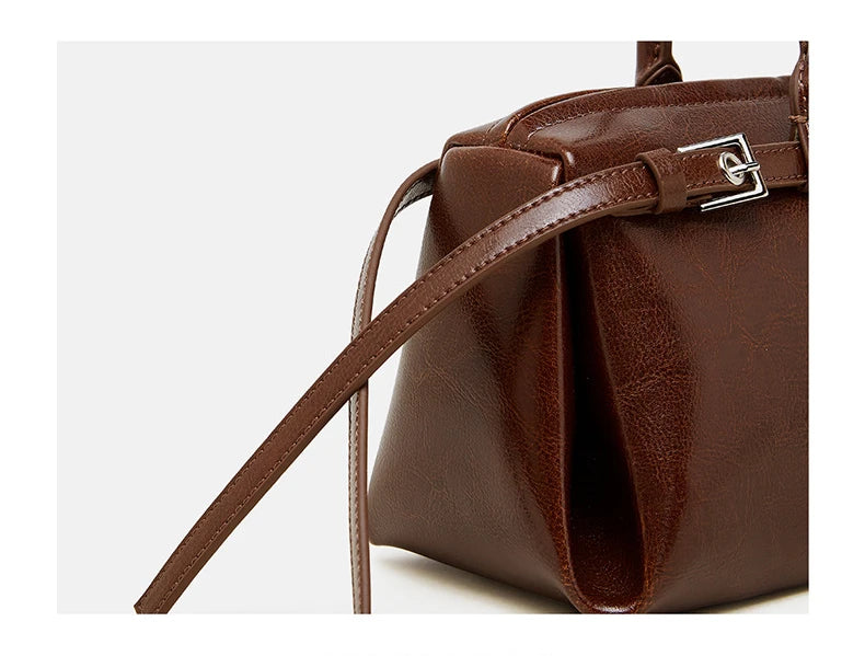 Hifashion Motorcycle Style Genuine Leather Underarm Shoulder Bags For Women 2025 Trend Designer Sling Purse Tote Ladies Handbags