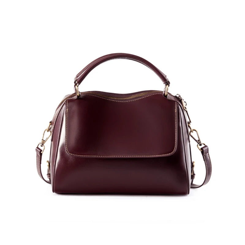 Hifashion Cowhide Genuine Leather Pillow Tote Handbags For Women 2025 Luxury Designer Satchel Work Ladies Shoulder Crossbody Bag