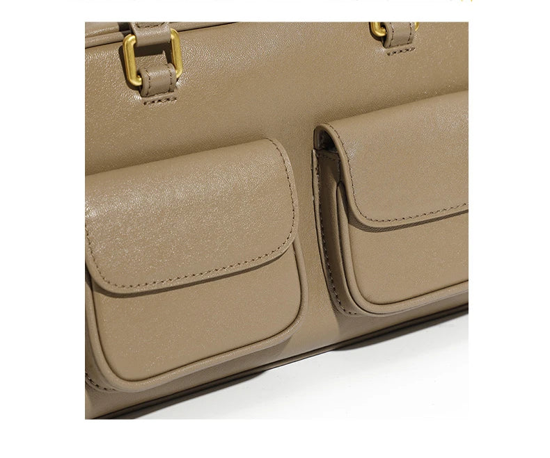 Hifashion Luxury Genuine Leather Underarm Shoulder Bags For Women 2025 Trend Designer Pillow Satchel Tote Office Ladies Handbags