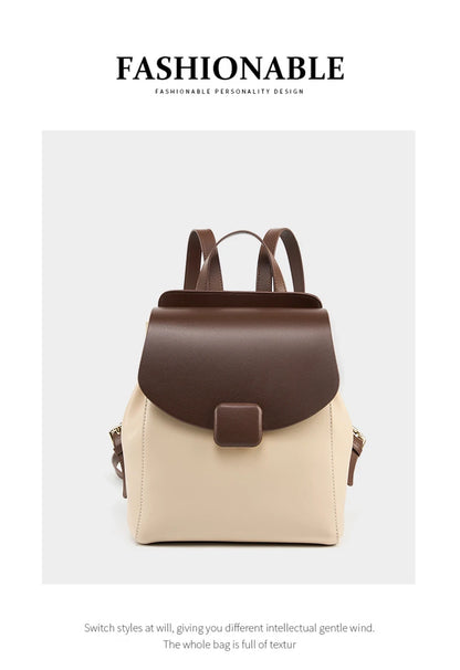 Hifashion Small Cowhide Genuine Leather Backpack For Women 2025 Trend Fashion Designer Female Travel Bagpack Girls School Bags