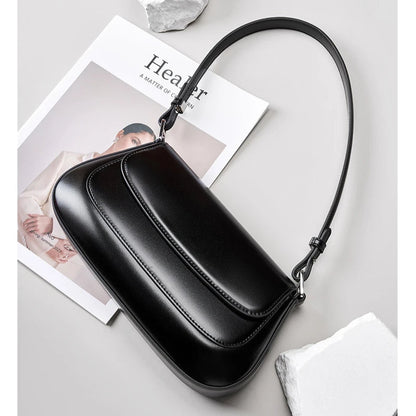 Hifashion Luxury Genuine Leather Underarm Shoulder Bags For Women 2025 Trend Designer Crossbody Purses  Saddle Ladies Handbags