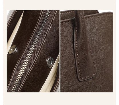 Hifashion 3 Layers Genuine Leather Large Underarm Shoulder Bags For Women 2025 Luxury Designer Satchel Tote Work Ladies Handbags