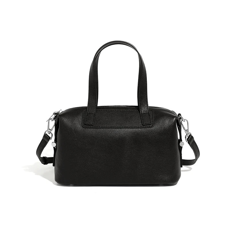 Hifashion Vintage Cow Genuine Leather Pillow Tote Handbags For Women 2025 Trend Designer Boston Ladies Shoulder Crossbody Bags