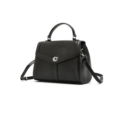 Hifashion Cowhide Genuine Leather Tote Handbags For Women New 2025 Luxury Designer Work Satchel Top Handle Female Shoulder Bags