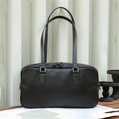 Hifashion Cowhide Genuine Leather Shoulder Bags For Women 2025 Trend Designer Large Capacity Work Satchel Tote Ladies Handbags