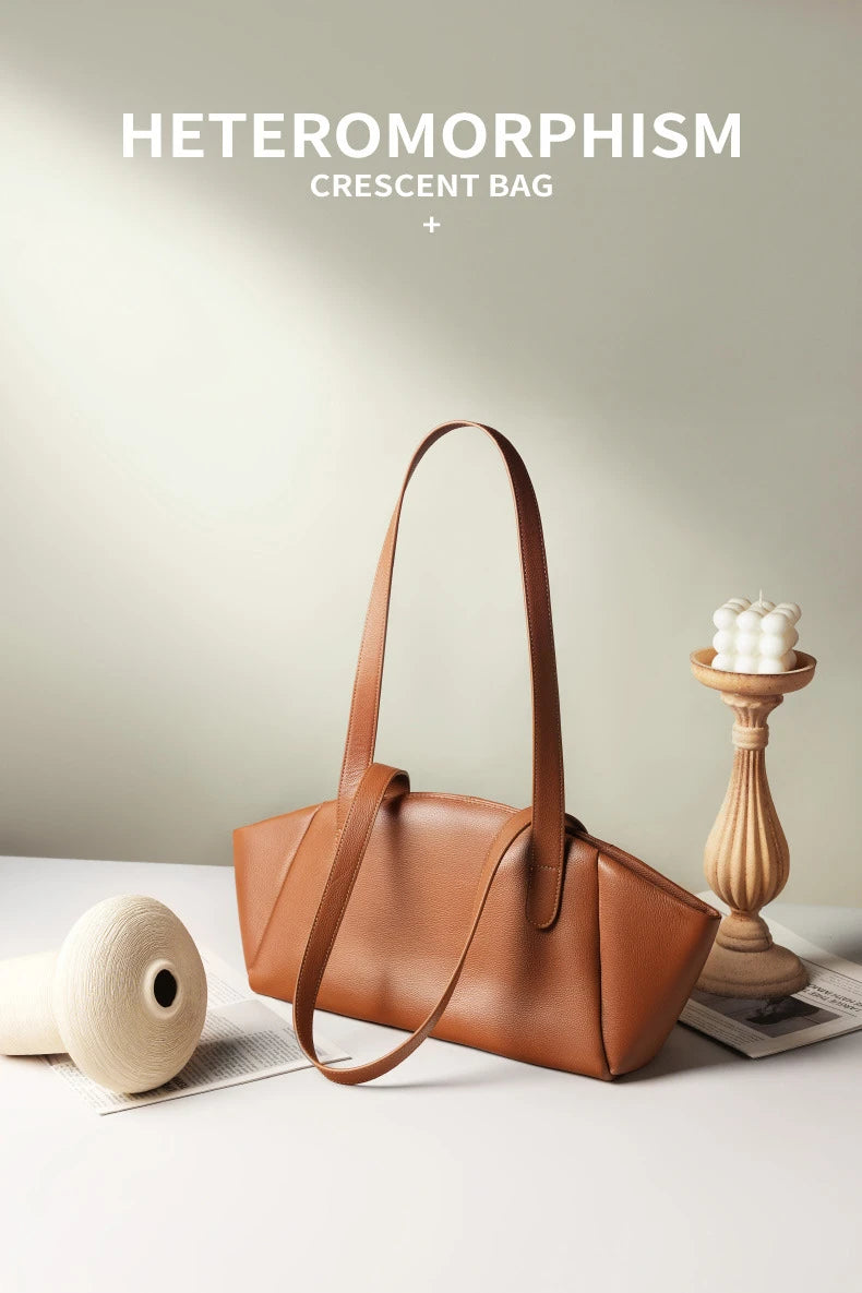 Hifashion 100% Real Genuine Leather Large Tote Shoulder Bags For Women 2025 Luxury Designer Trapeze Shopper Work Ladies Handbags