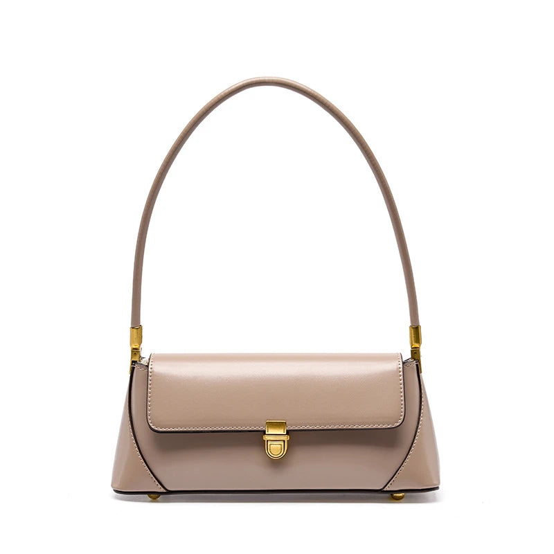 Hifashion Cowhide Genuine Leather Underarm Shoulder Bags For Women 2025 Trend Designer Top Handle Female Tote Ladies Handbags