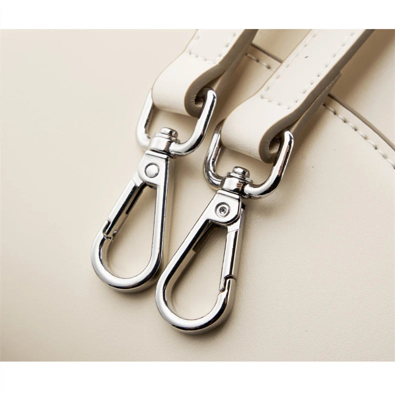 Hifashion Luxury Genuine Leather Bucket Small Shoulder Crossbody Bags For Women 2025 Trend Designer Short Handle Tote Handbags