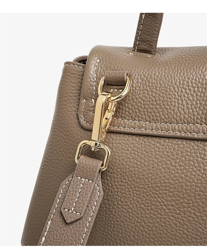 Hifashion Vintage Cowhide Genuine Leather Handbags For Women 2025 Trend Designer Top Handle Flap Ladies Shoulder Crossbody Bags