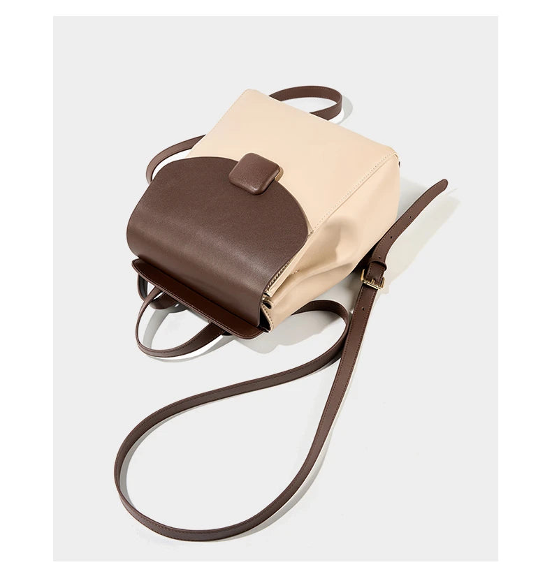 Hifashion Small Cowhide Genuine Leather Backpack For Women 2025 Trend Fashion Designer Female Travel Bagpack Girls School Bags
