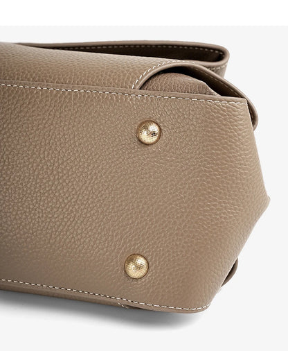 Hifashion Vintage Cowhide Genuine Leather Handbags For Women 2025 Trend Designer Top Handle Flap Ladies Shoulder Crossbody Bags