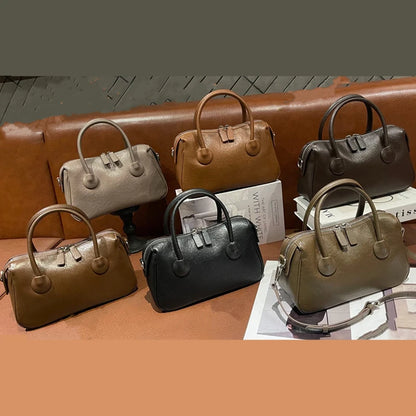 Hifashion Vintage Cow Genuine Leather Crossbody Shoulder Bags For Women 2025 Luxury Designer Pillow Satchel Tote Ladies Handbags