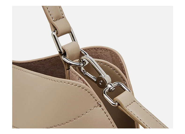 Hifashion Cowhide Genuine Leather Tote Handbags For Women 2025 Luxury Designer Crescent Office Ladies Shoulder Crossbody Bags