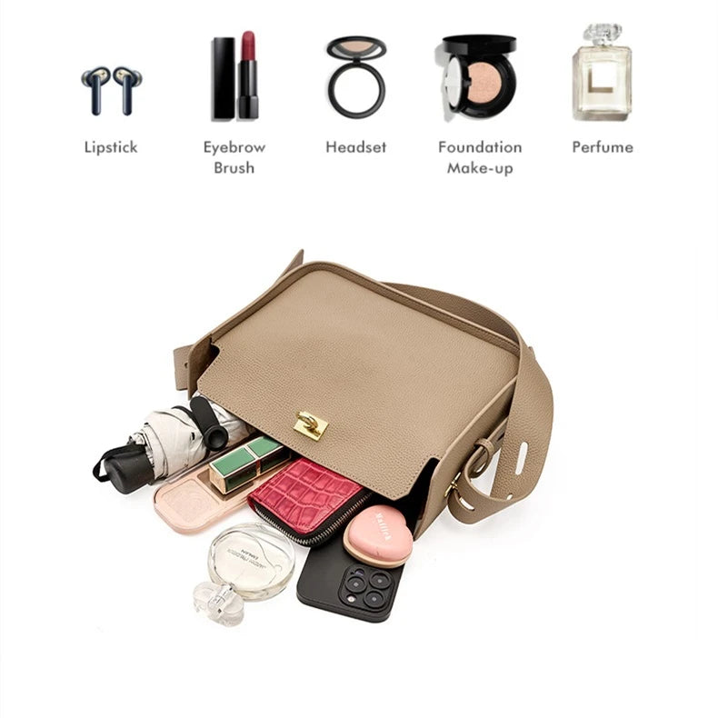 Hifashion Cowhide Genuine Leather Underarm Shoulder Bags For Women 2025 Luxury Designer Crossbody Purses Hobo Ladies Handbags