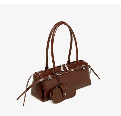Hifashion Motorcycle Style Genuine Leather Underarm Shoulder Bags For Women 2025 Trend Designer Sling Purse Tote Ladies Handbags