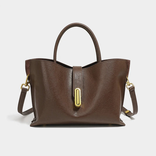 Hifashion Stylish Genuine Leather Handbags For Women 2025 Trend Designer Commuting Shoulder Bags Crossbody Tote Ladies Handbags