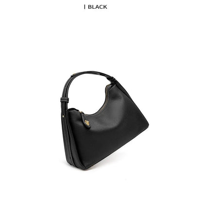 Hifashion 100% Genuine Leather Crescent Shoulder Crossbody Bags For Women 2025 Luxury Designer Top Handle Purses Ladies Handbags