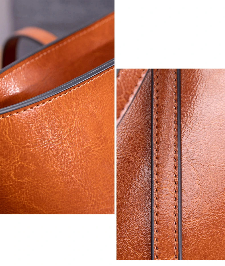 Hifashion Cowhide Genuine Leather Large Tote Bags For Women 2025 Trend Designer A4 Shoulder Bags Laptop Shopper Ladies Handbags