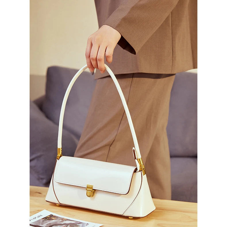Hifashion Cowhide Genuine Leather Underarm Shoulder Bags For Women 2025 Trend Designer Top Handle Female Tote Ladies Handbags