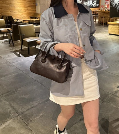 Hifashion Vintage Cow Genuine Leather Crossbody Shoulder Bags For Women 2025 Luxury Designer Pillow Satchel Tote Ladies Handbags