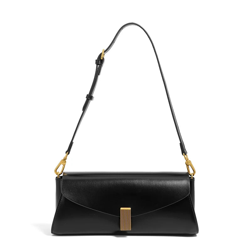 Hifashion Elegant Genuine Leather Underarm Shoulder Bags For Women 2025 Luxury Designer Crossbody Purses Square Ladies Handbags