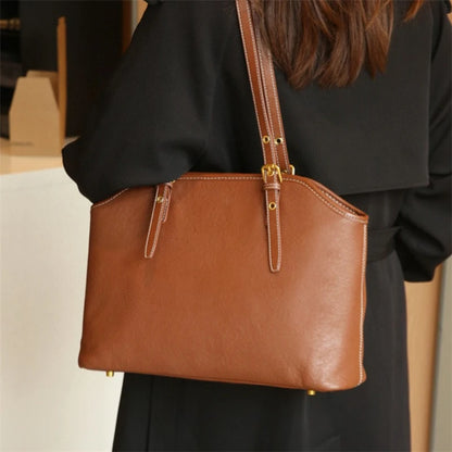 Hifashion 100% Genuine Leather Large Underarm Shoulder Bags For Women 2025 Trend Designer Tote Shopper Office Ladies Handbags