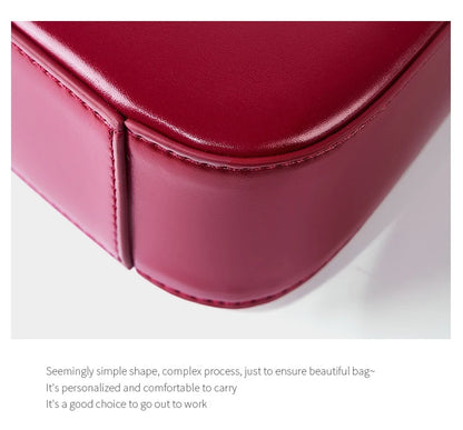 Hifashion Cowhide Genuine Leather Underarm Shoulder Bags For Women 2025 Luxury Designer Half Moon Purse Crescent Ladies Handbags
