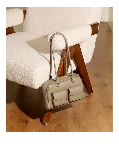 Hifashion Luxury Genuine Leather Underarm Shoulder Bags For Women 2025 Trend Designer Pillow Satchel Tote Office Ladies Handbags