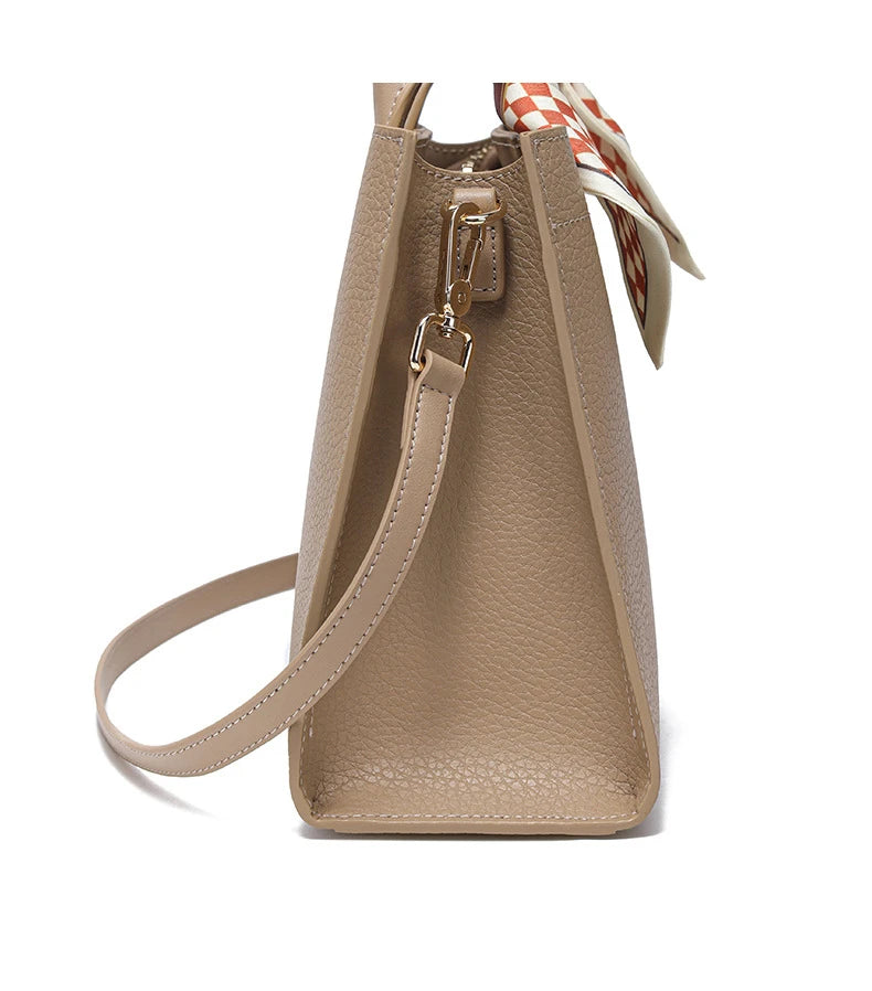 Hifashion Cowhide Genuine Leather Shoulder Bags For Women 2025 Trend Designer Top Handle Commuting Tote Ladies Crossbody Bags