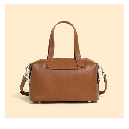 Hifashion Vintage Cow Genuine Leather Pillow Tote Handbags For Women 2025 Trend Designer Boston Ladies Shoulder Crossbody Bags