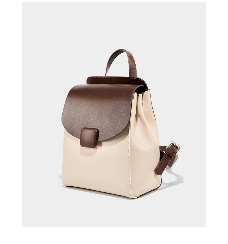 Hifashion Small Cowhide Genuine Leather Backpack For Women 2025 Trend Fashion Designer Female Travel Bagpack Girls School Bags