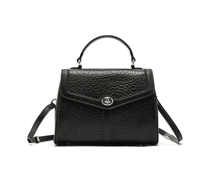 Hifashion Cowhide Genuine Leather Tote Handbags For Women New 2025 Luxury Designer Work Satchel Top Handle Female Shoulder Bags