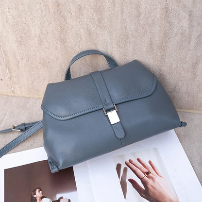 Hifashion Cowhide Genuine Leather Crossbody Shoulder Bags For Women 2025 Trend Designer Satchel Purses Boston Ladies Handbags