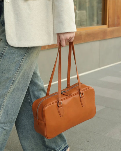 Hifashion Cowhide Genuine Leather Shoulder Bags For Women 2025 Trend Designer Large Capacity Work Satchel Tote Ladies Handbags