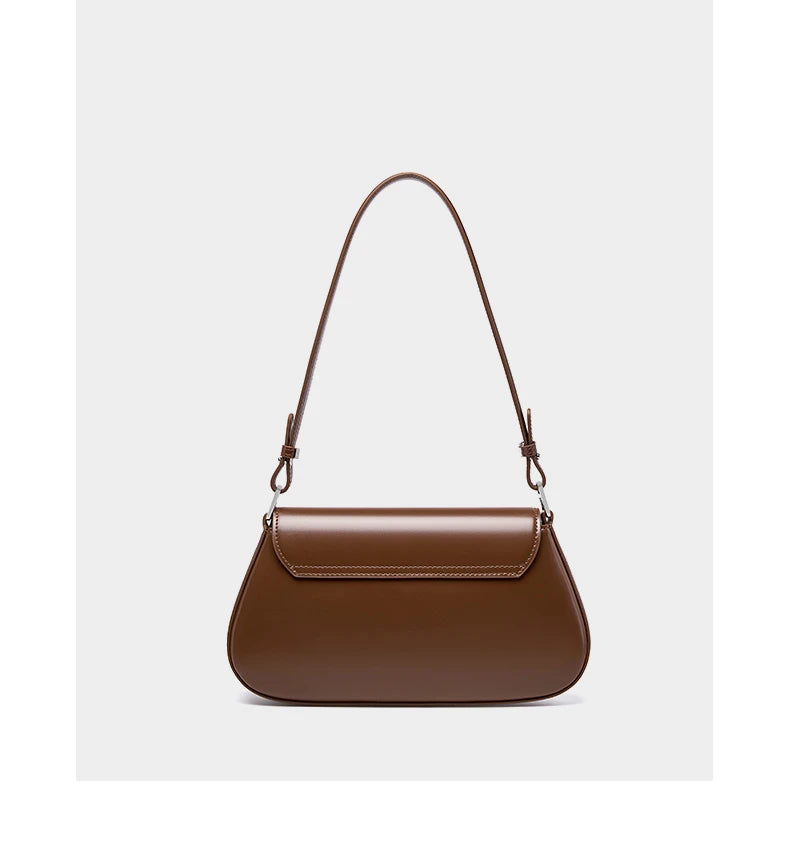 Hifashion Luxury Genuine Leather Underarm Shoulder Bags For Women 2025 Trend Designer Crossbody Purses  Saddle Ladies Handbags