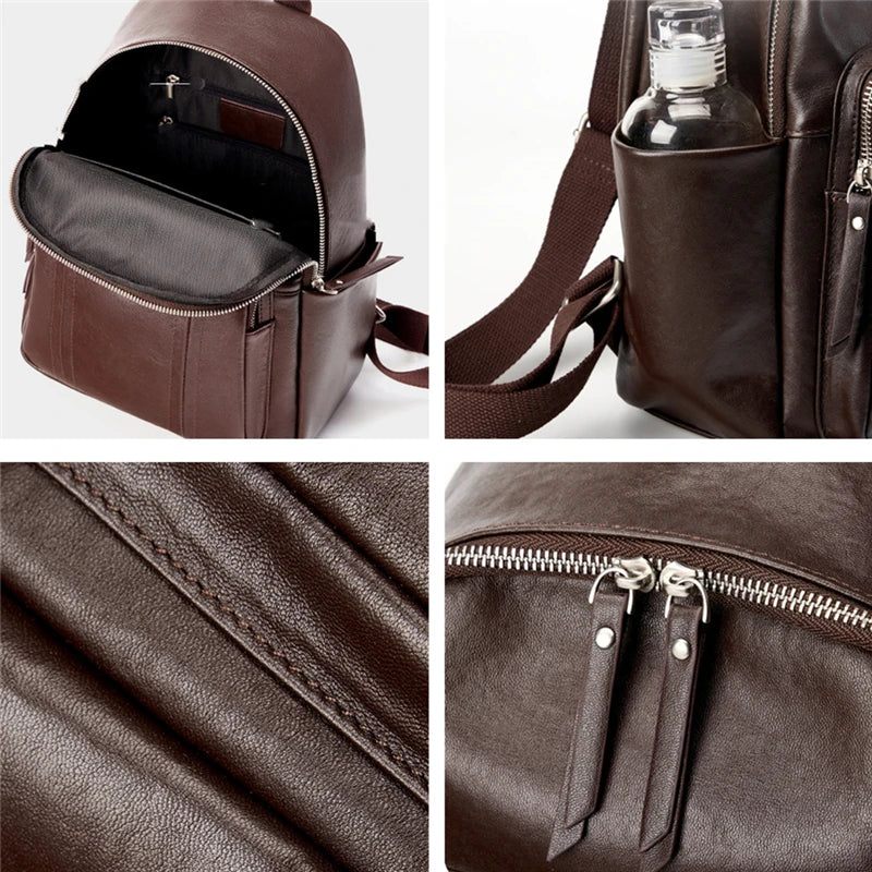 Hifashion Cowhide Genuine Leather Backpack For Women 2025 Trend Designer Work Daypack Travel Bookbags Teenage Girls School Bags