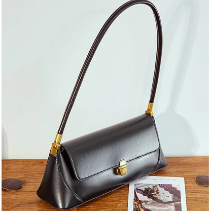 Hifashion Cowhide Genuine Leather Underarm Shoulder Bags For Women 2025 Trend Designer Top Handle Female Tote Ladies Handbags