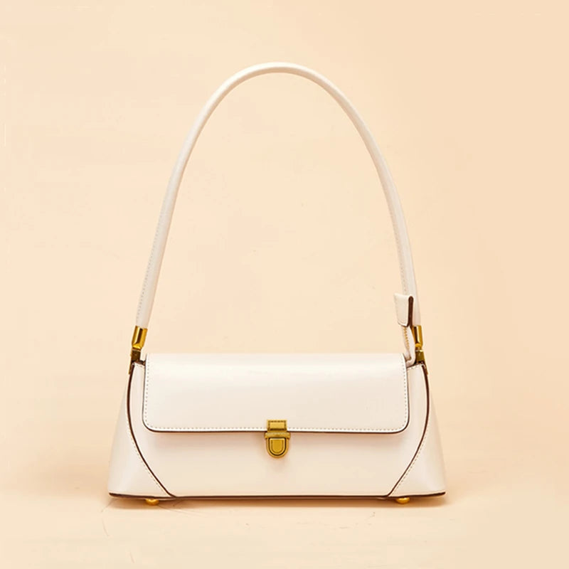 Hifashion Cowhide Genuine Leather Underarm Shoulder Bags For Women 2025 Trend Designer Top Handle Female Tote Ladies Handbags