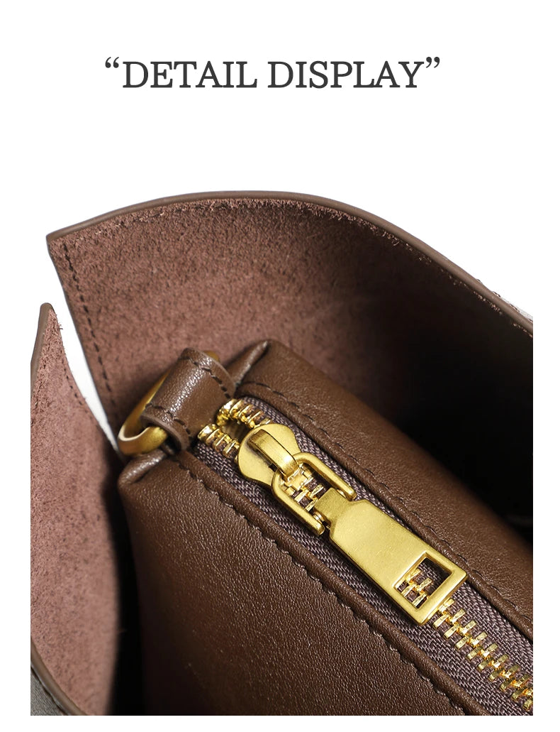 Hifashion Stylish Genuine Leather Handbags For Women 2025 Trend Designer Commuting Shoulder Bags Crossbody Tote Ladies Handbags